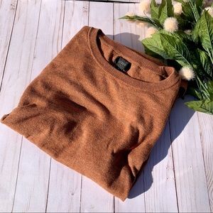 J Crew Sweater Burnt Orange XL